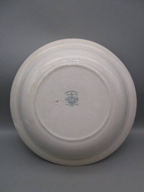 Antique shallow dish in creil montereau earthenware, mignon model.