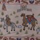 Hand knotted rug, vintage turkish rug 52x190 cm