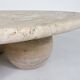 Contemporary Round Travertine Coffee Table, Italy