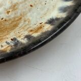 Red earthenware dessert plate