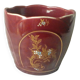 Cache pot en faience fives lille decor emaille epoque art nouveau
