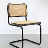 Pair of S32 Cantilever Chair by Marcel Breuer, Dark Edition, 1980s