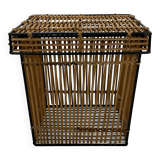 Panier en rotin Rohe Noordwolde par Dirk van Sliedrecht, années 60