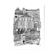 Berlin black and white silkscreen