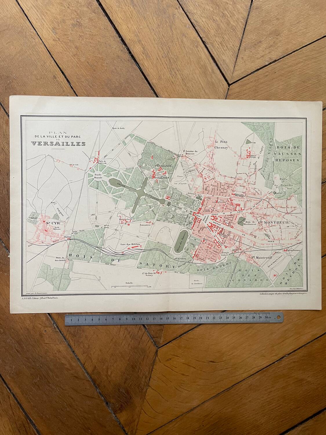 Plan de Versailles à la fin du XIXème siècle