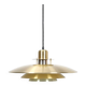 Belid pendant lamp / Danish modern design / brass / aluminum / 1980s