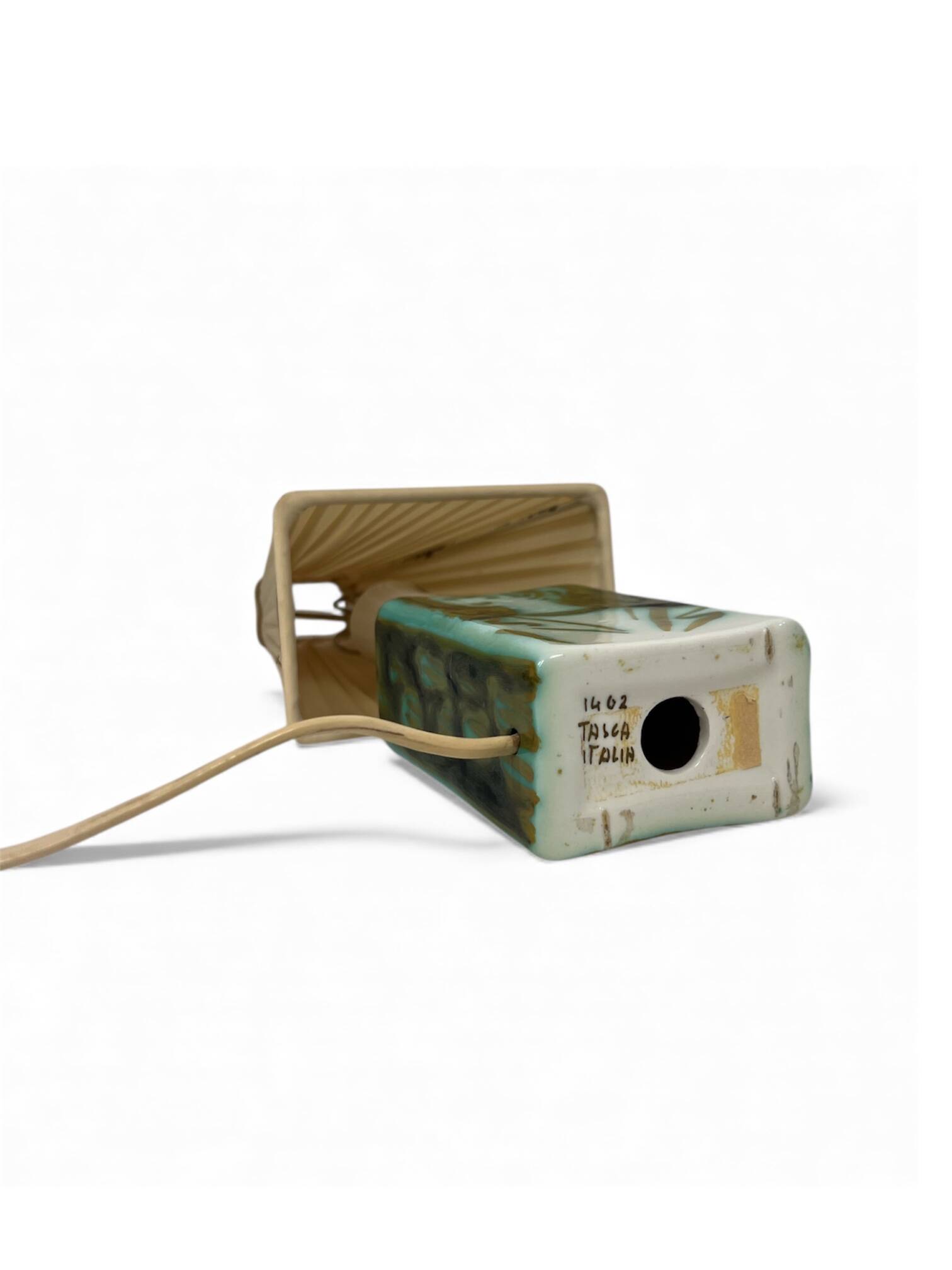 Ceramic table lamp by Alessio Tasca for Raymor, model 1402, Italy, mid-century.