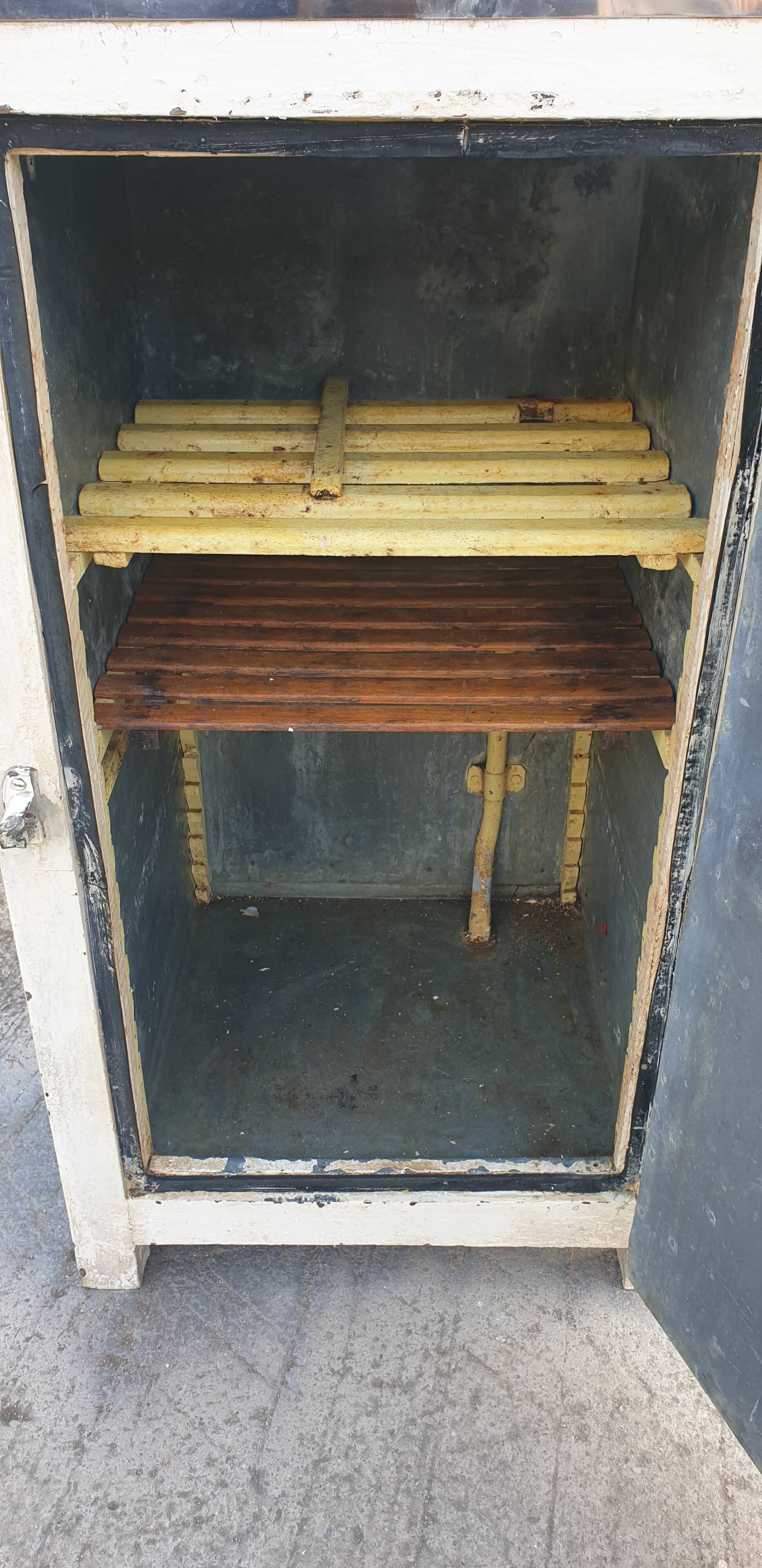 Vintage antique icebox