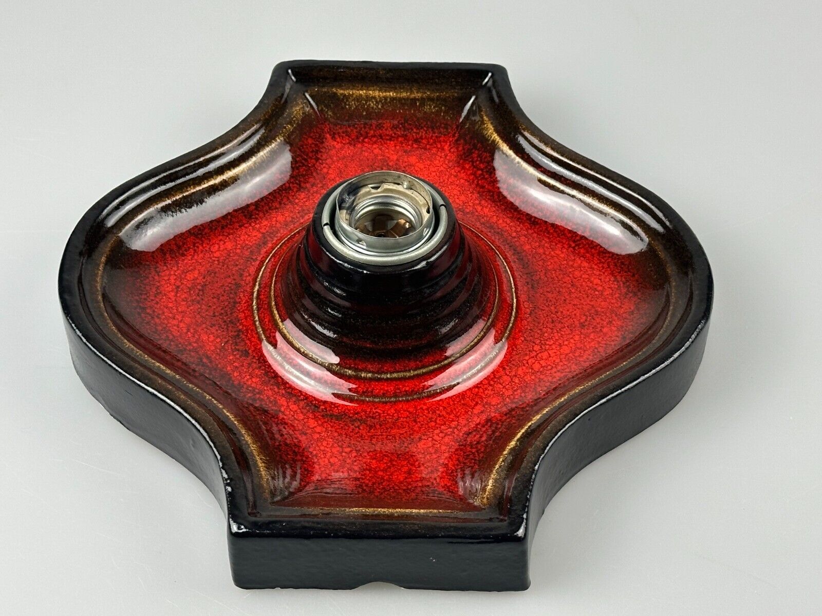 60s 70s Lamp Light Wall Lamp Ceramic Mid Century Space Age Design
