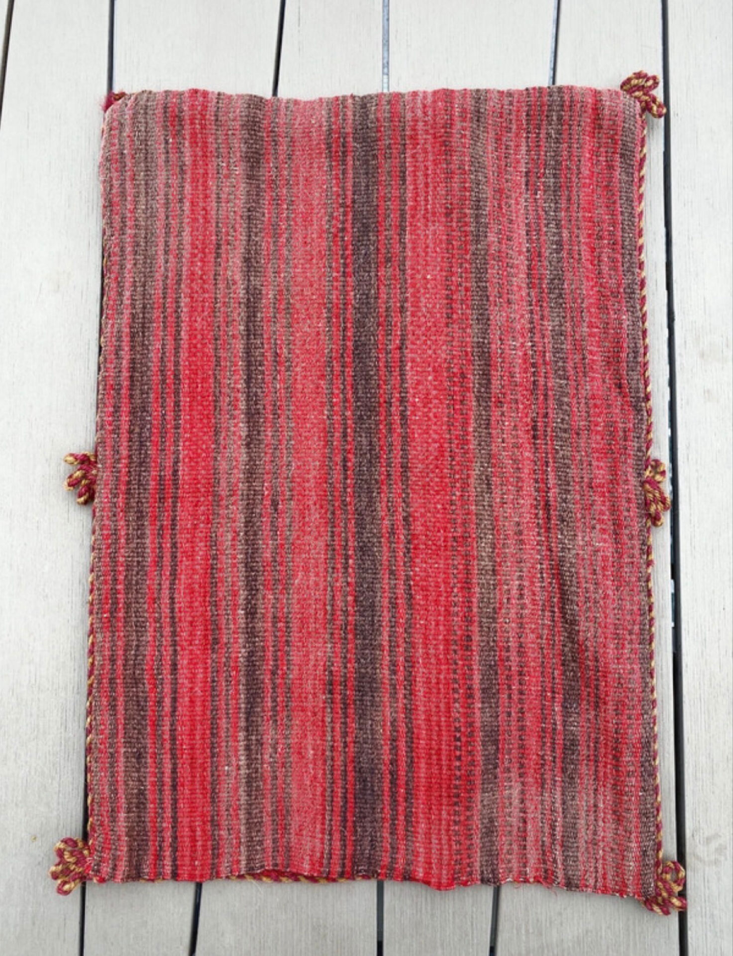 Berber cushion cover, ancient weaving Zanafi/Glaoua, unique piece.