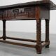 Spanish Oak Side Table or Console, 17th Century