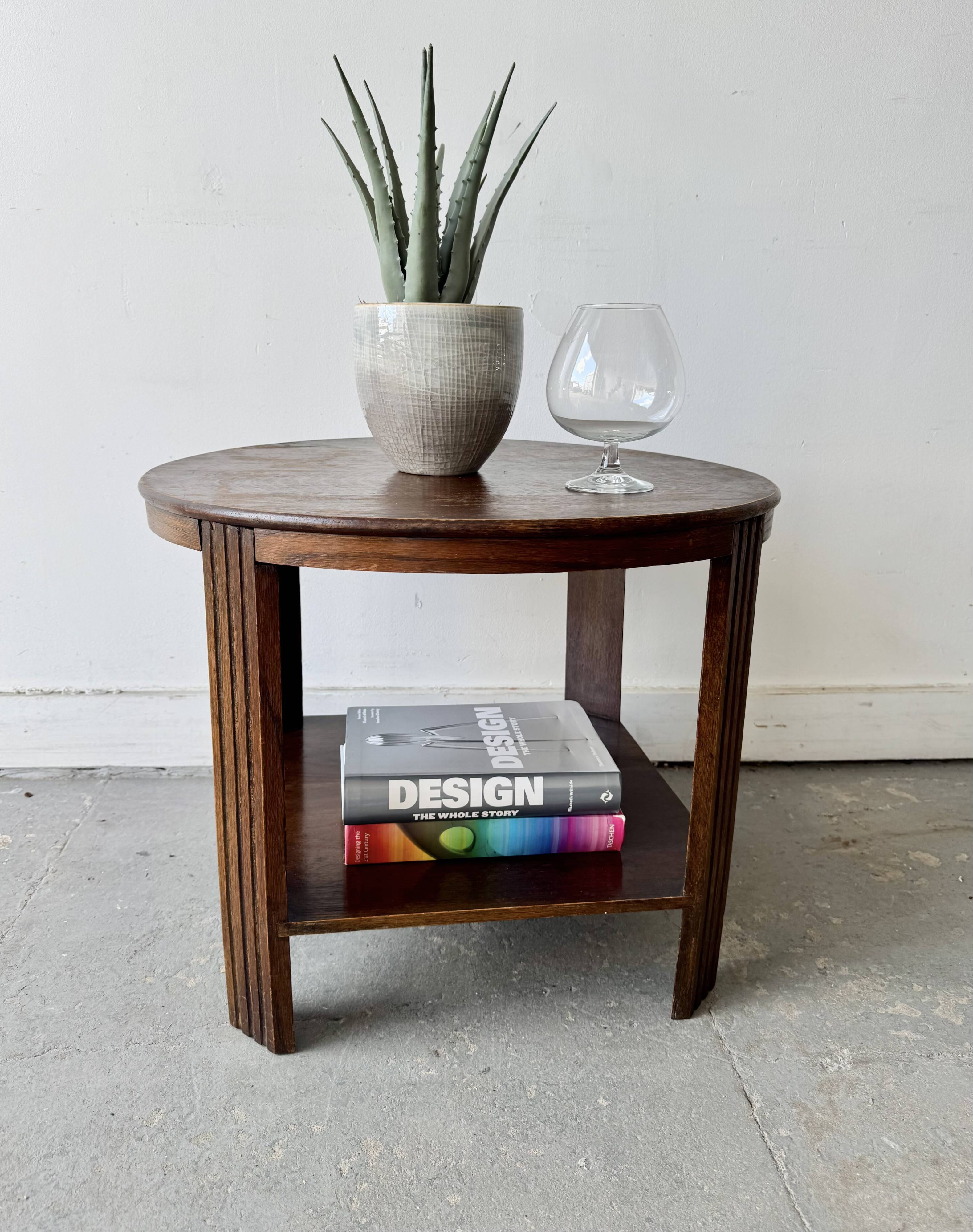 Table basse ronde Art Déco