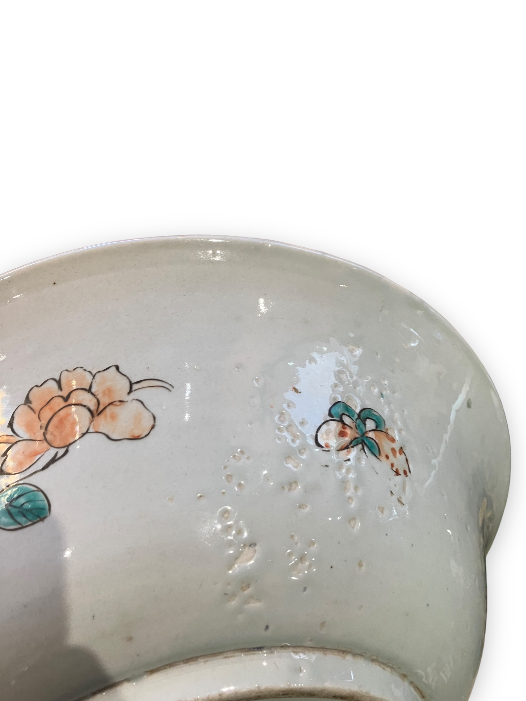 Huge porcelain cup of Imari XIXth Samurai decoration