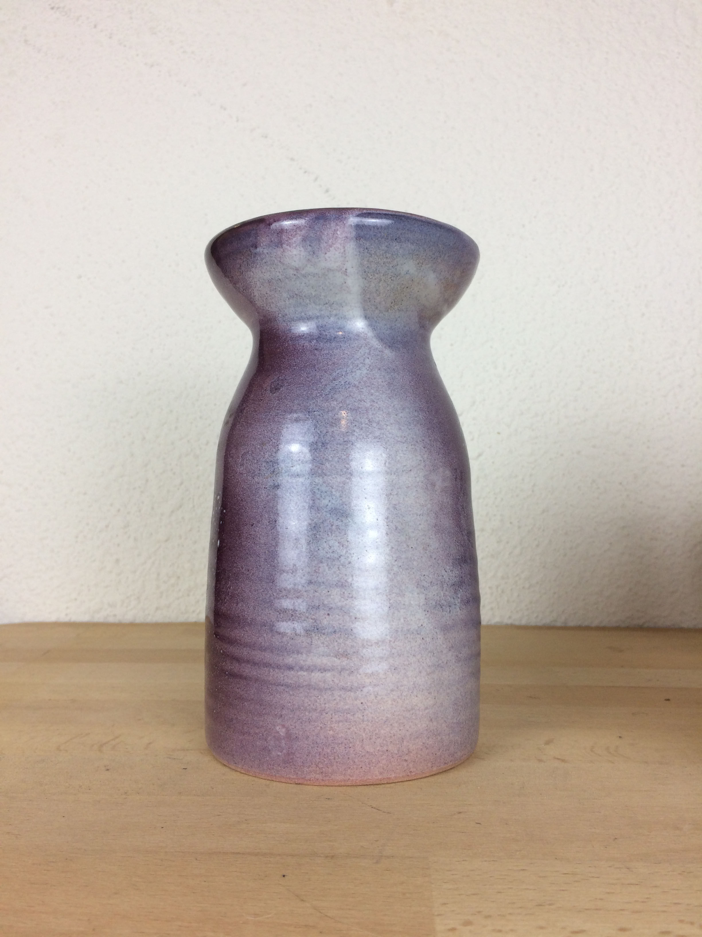 Vase Caves Dieulefit in purple ceramic