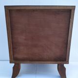 60s designer wooden bedside table