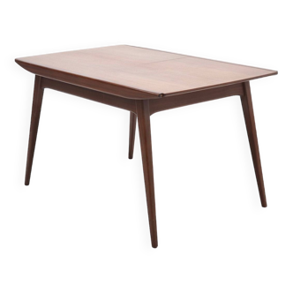 Table à manger extensible en teck par Louis van Teeffelen pour WeBe 1950