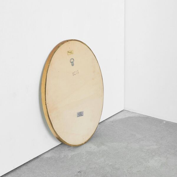 Miroir ovale bois doré Wood Wood années 1960