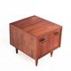 Vintage teak bedside table in Scandinavian style - France, 1960s