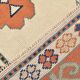 7x10 Blue Cream Oversize Oushak Rug, 203x292Cm