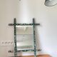 Miroir ancien en bois formant bambou