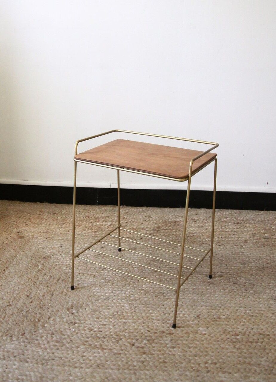 Vintage golden bedside