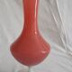 Vintage pink vase and opaline foot 70's