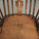 Chaise à épingles anglaise antique, chaise Windsor du début du 19e siècle.