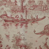 Screen four prentals of jouy canvas