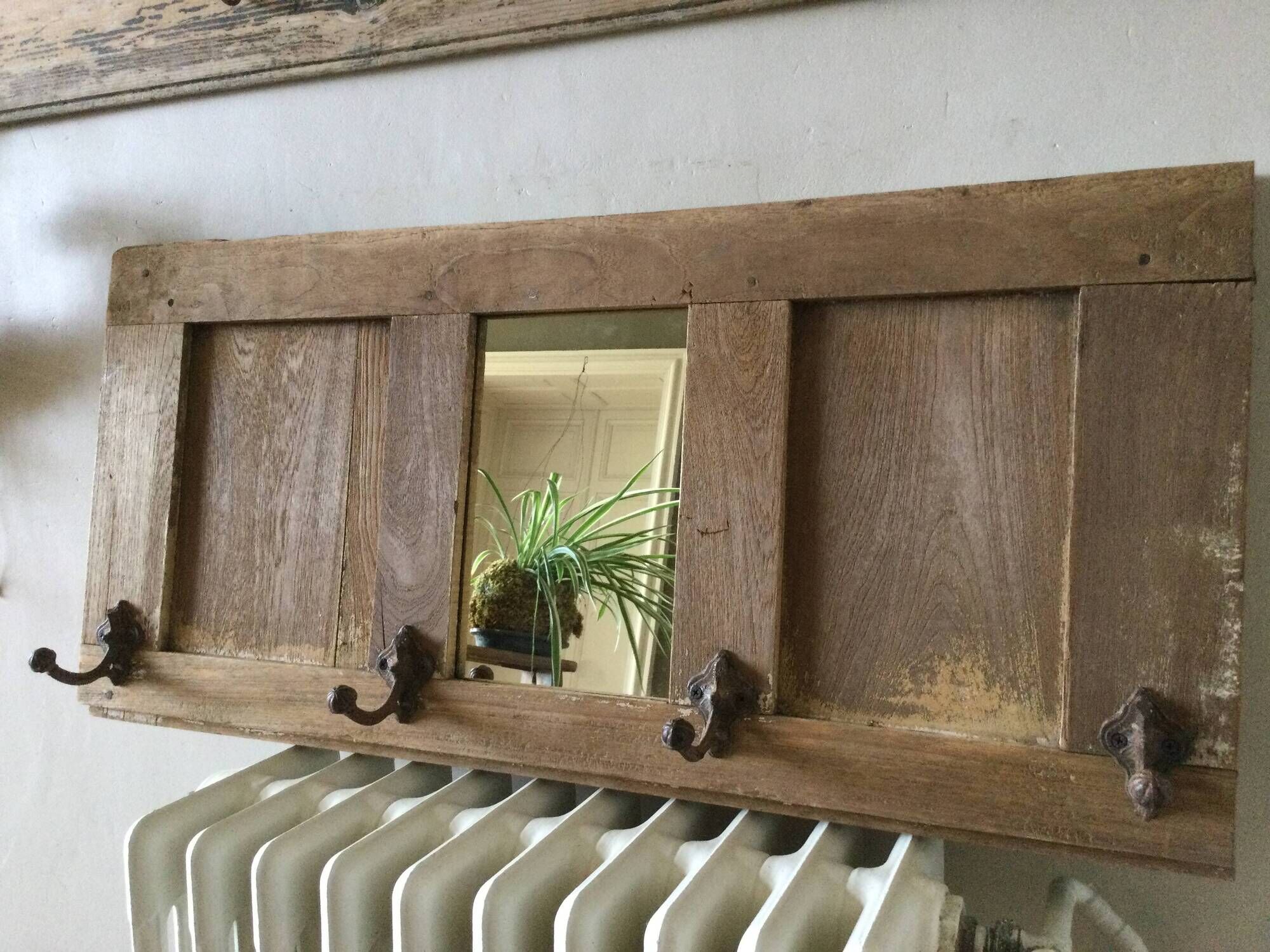 Oak entrance coat rack