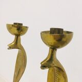Pair of Snake candle holders