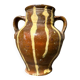 Ancient terracotta pottery jar