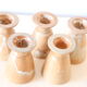 Set of 5 glasses on foot in sandstone, vintage