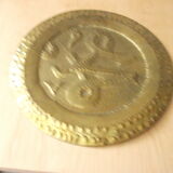 Oriental copper tray