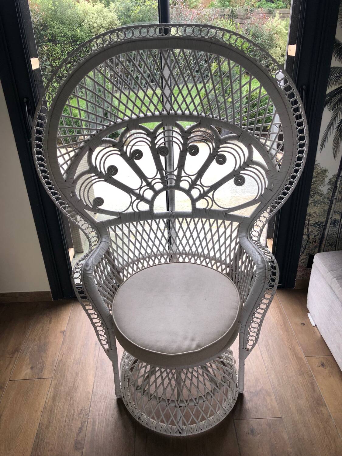 Emmanuelle wicker armchair