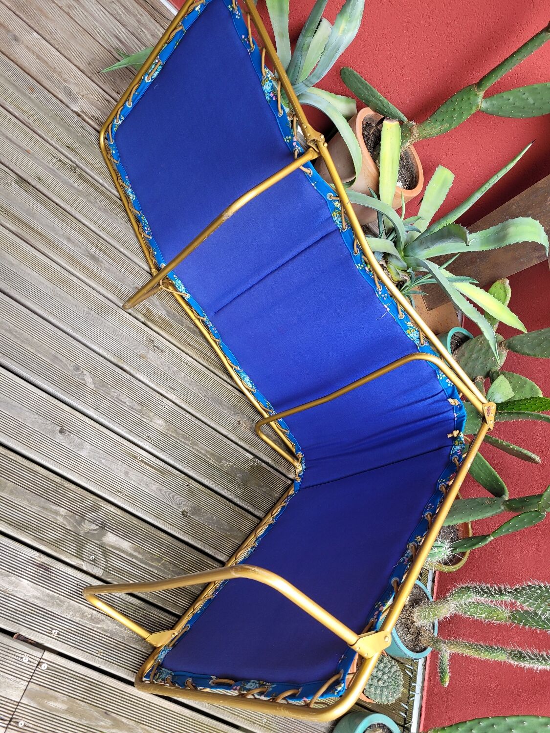 Vintage Samti camp bed