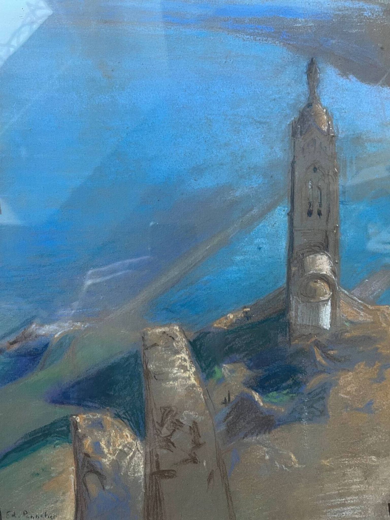 Tableau Edouard Pannetier (1884-1965) Eastern Mediterranean Estuary