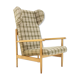 1960s Rare Beech Wing Armchair by ULUV, Czechoslovakia