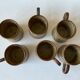 6 vintage coffee cups