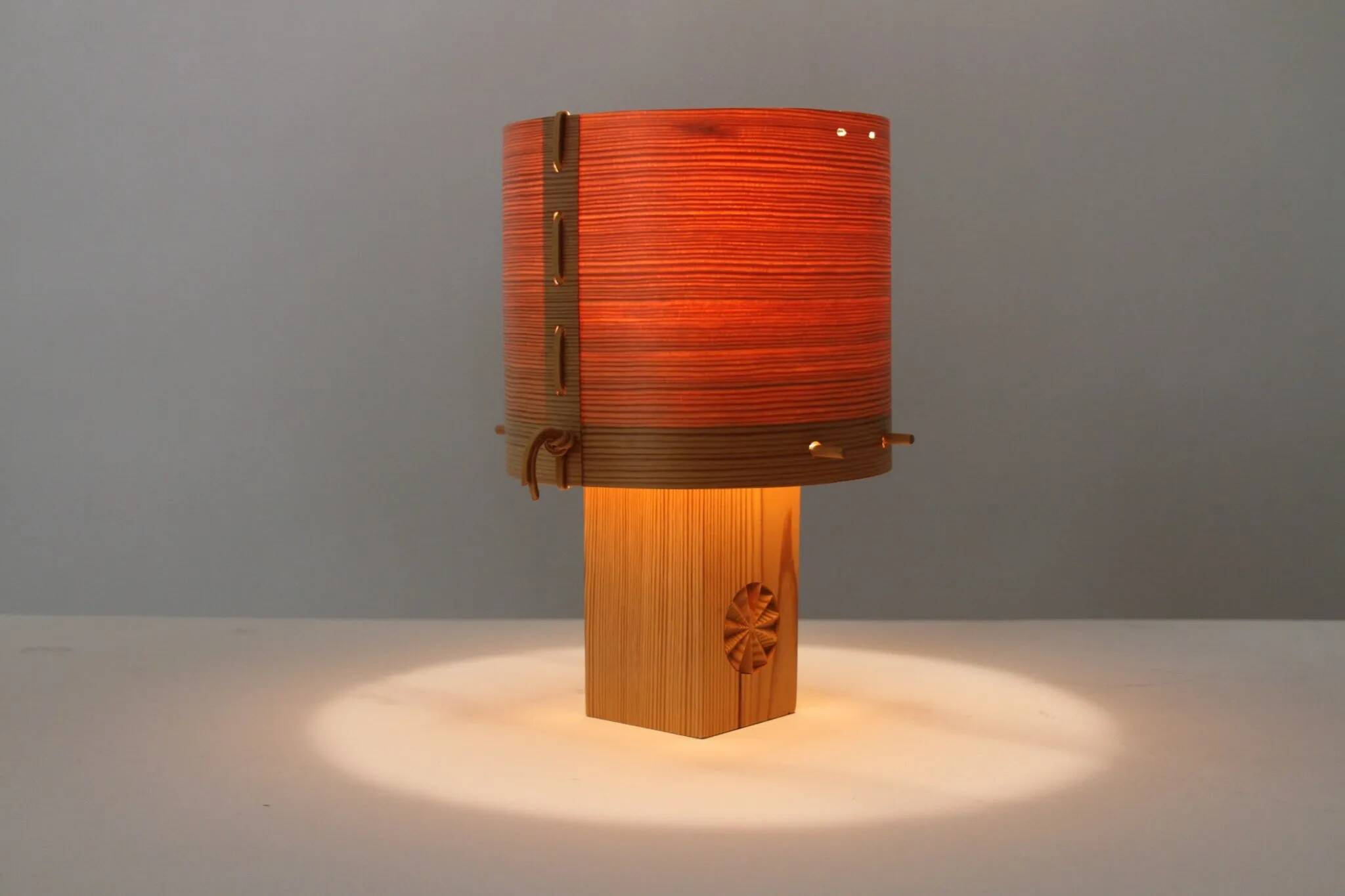 Pine Table Lamp by Pileprodukter, Lund – Sweden, 1970s