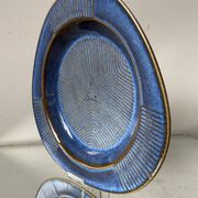 Assiette décorative danoise des années 1960 en grès