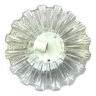 Portuguese clear glass flush mount lamp in form of flower