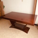 Art Deco dining table in Rio rosewood
