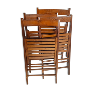 4 chaises pliantes scandinaves
