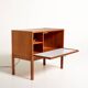 Teak Bar Cabinet with Drop-Down Door, Scandinavia, 1960s
