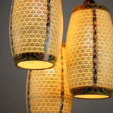 Ceramic pendant light 1980s, set of 3