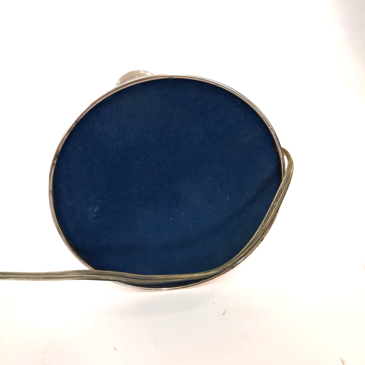 Three vintage bedside lamps in silver