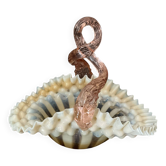Murano opaline glass bowl, Italy, 1950s-1960s