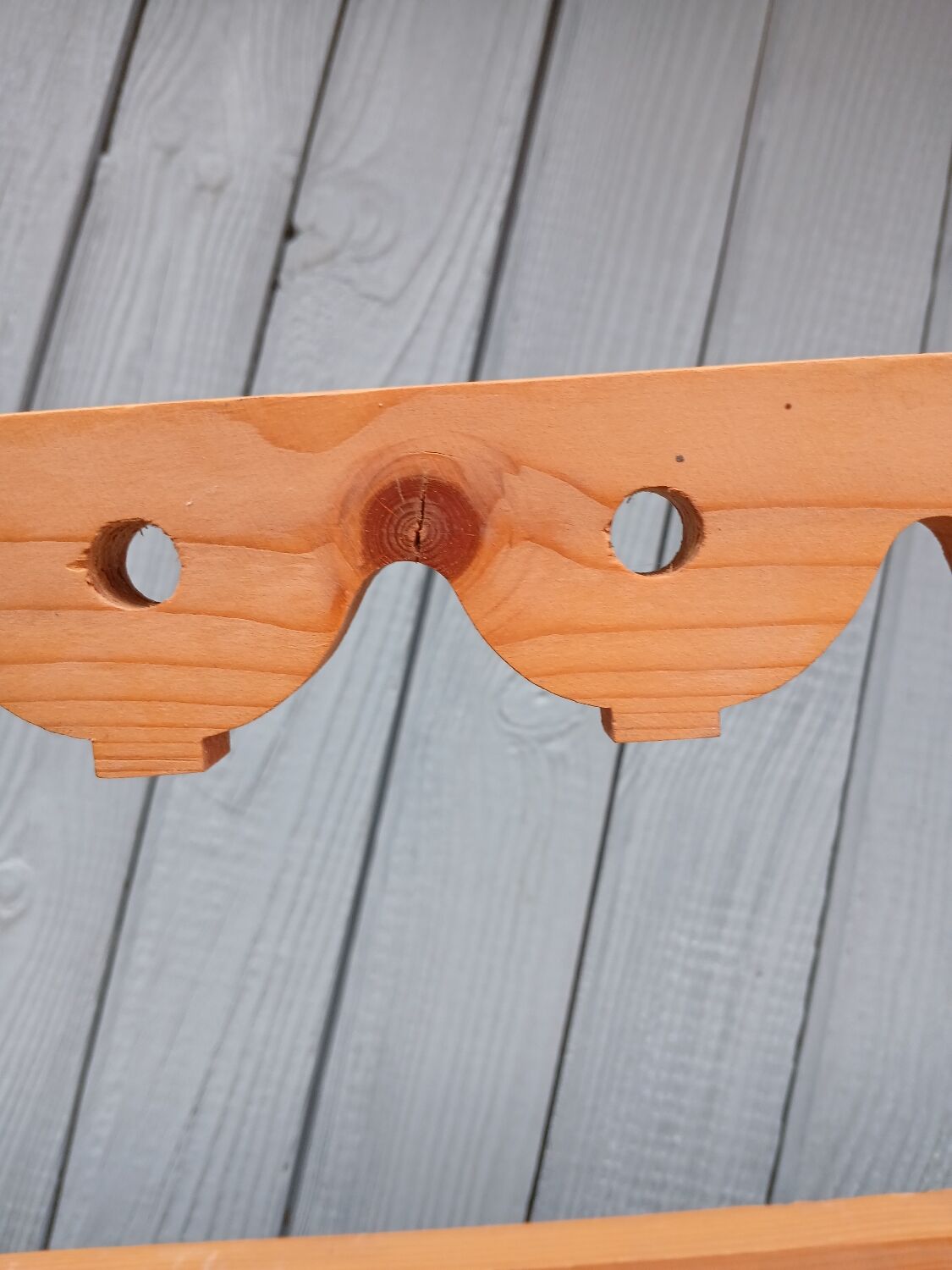 Antique carved wooden wall shelf