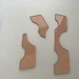 Lampe veca fontana arte verre fumé rose orange vintage 60.s rare