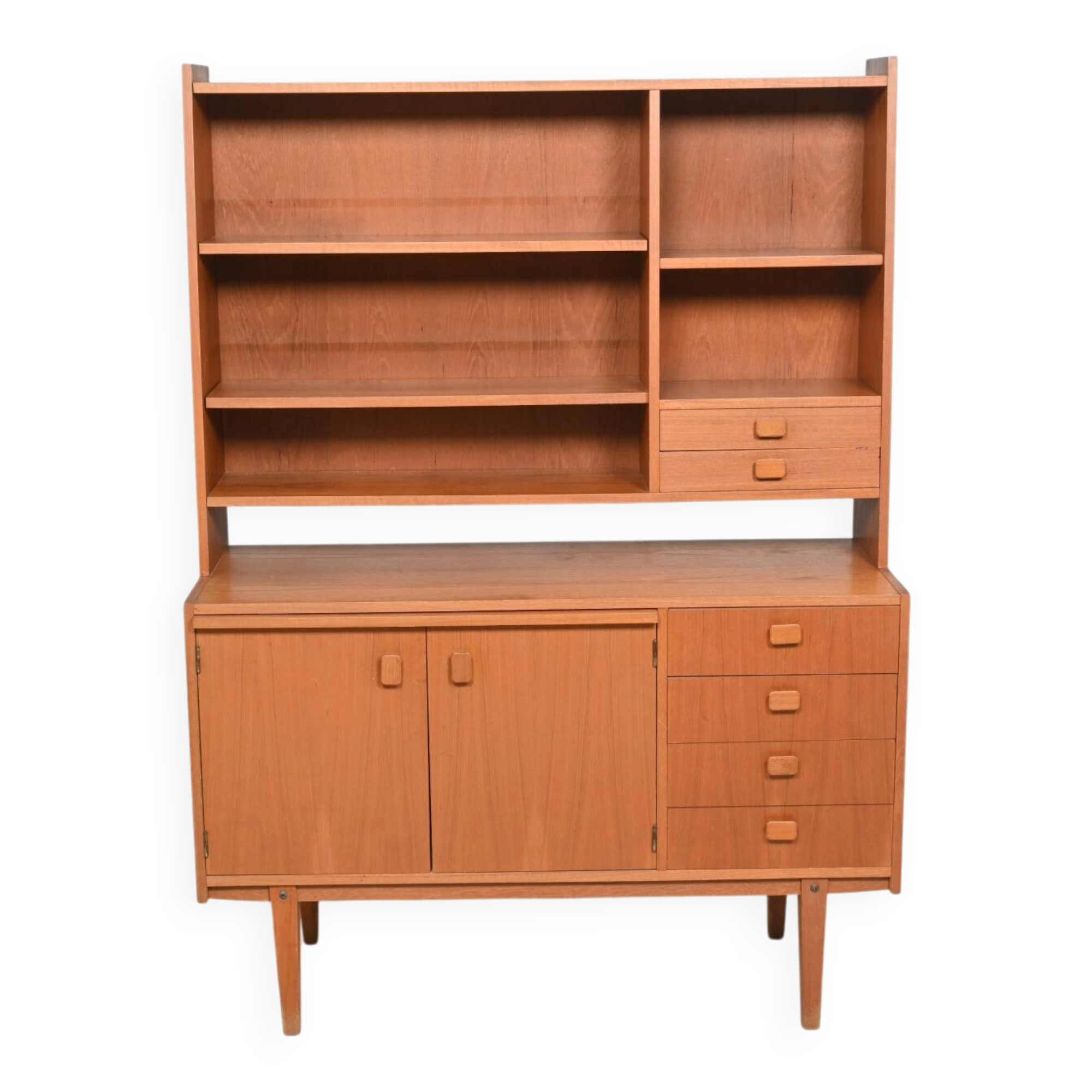 Vintage Scandinavian modular bookshelf in teak - 1960s